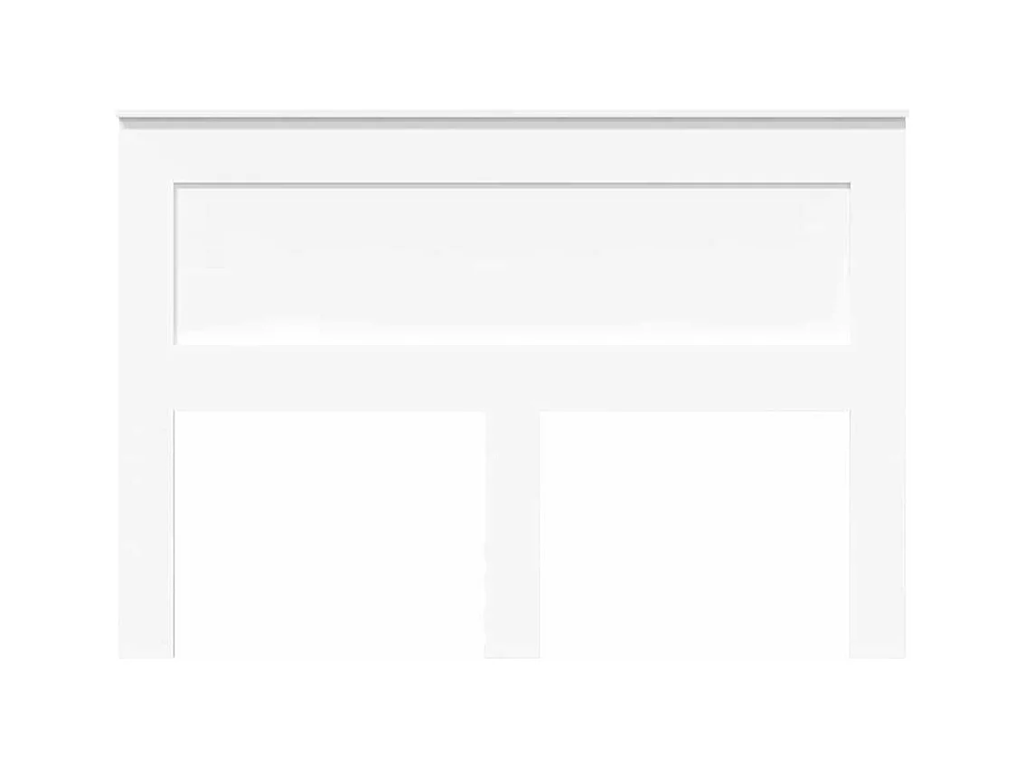 Cabeceira com cabeceira Branco 150 cm Madeira processada