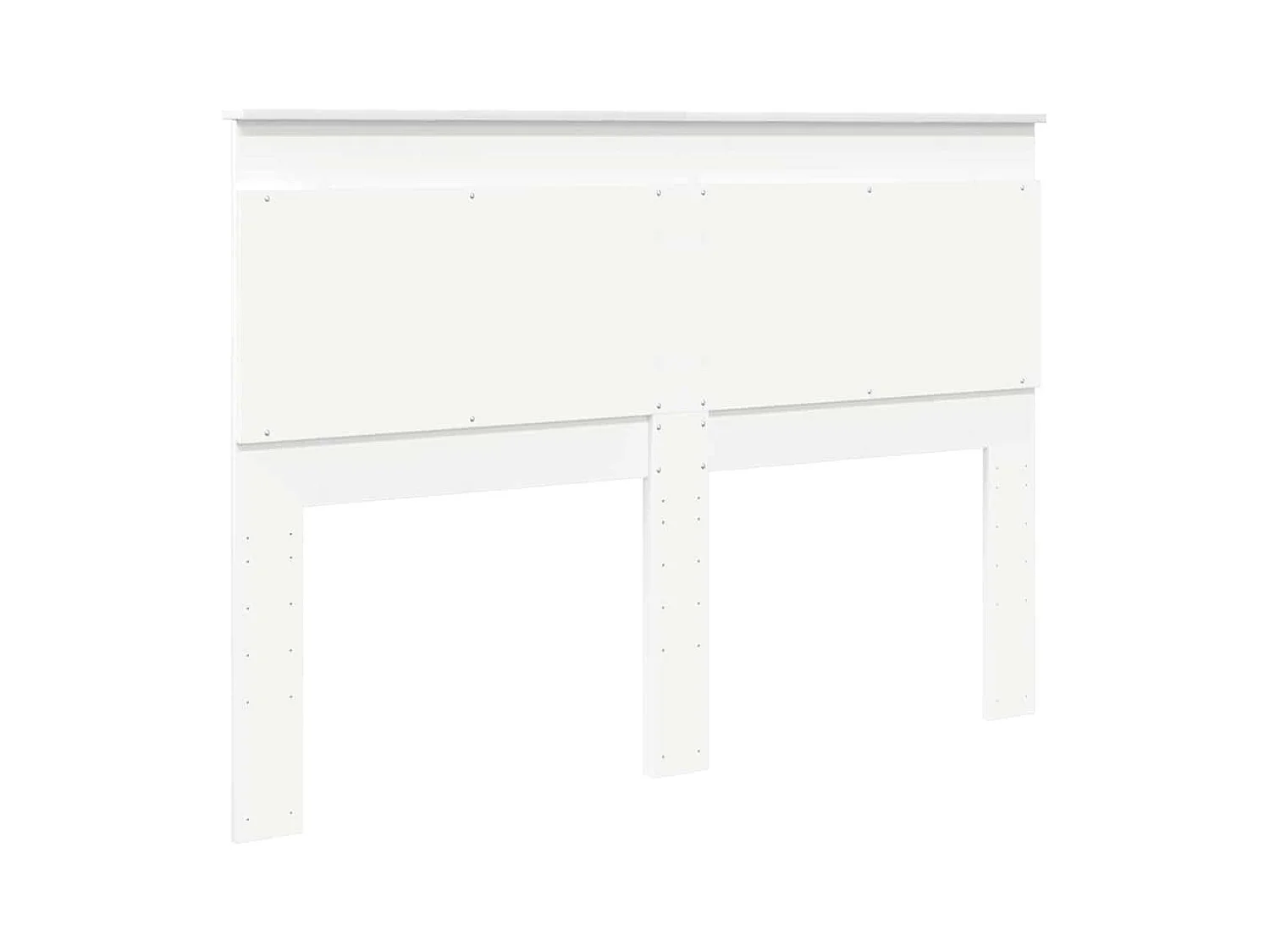 Cabeceira com cabeceira Branco 150 cm Madeira processada