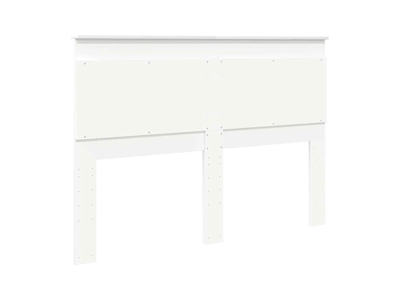 Cabeceira com cabeceira Branco 150 cm Madeira processada