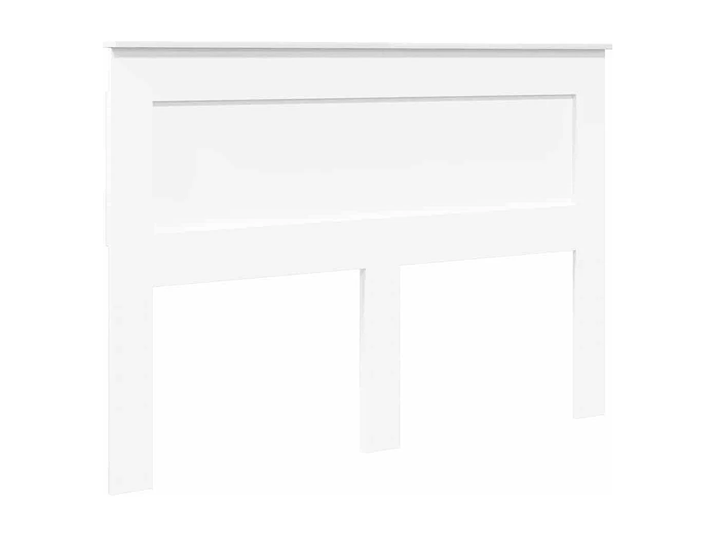 Cabeceira com cabeceira Branco 150 cm Madeira processada