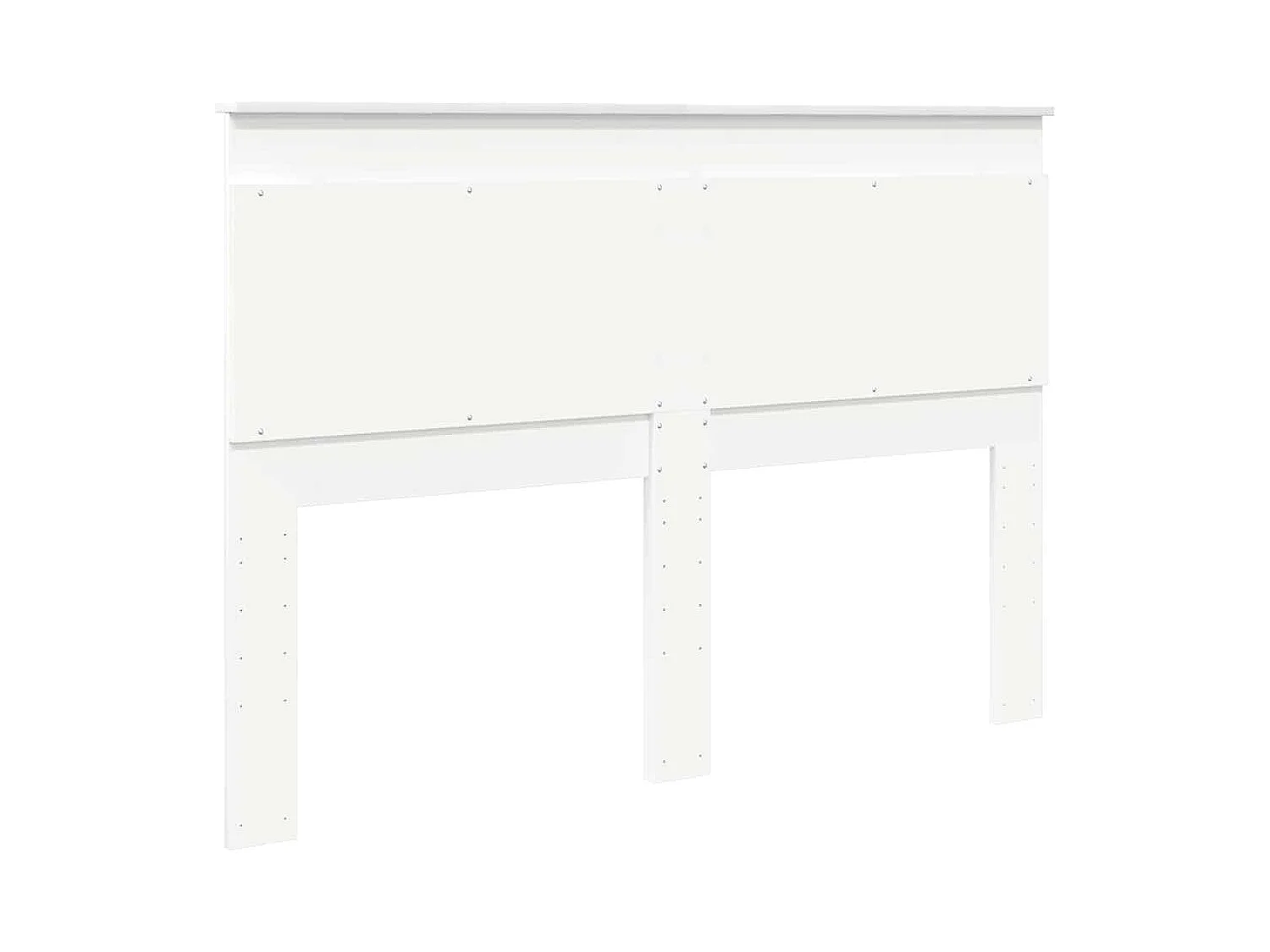 Cabeceira com cabeceira Branco 150 cm Madeira processada