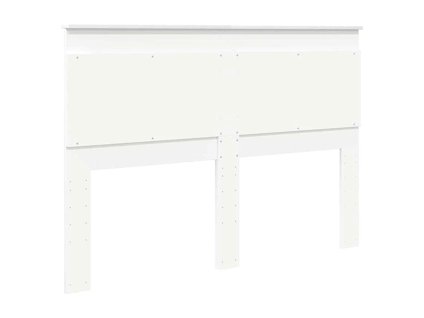 Cabeceira com cabeceira Branco 150 cm Madeira processada