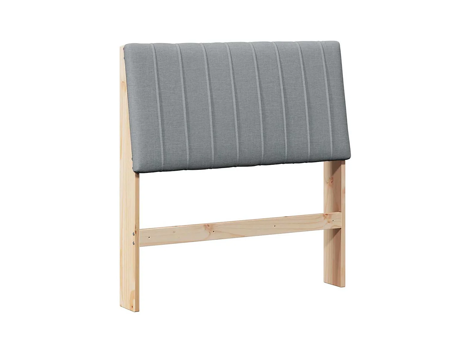 Cabeceira estofada Cinzento-claro 90 cm