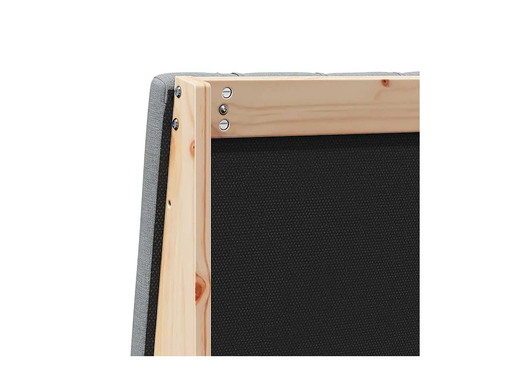 Cabeceira estofada Cinzento-claro 90 cm