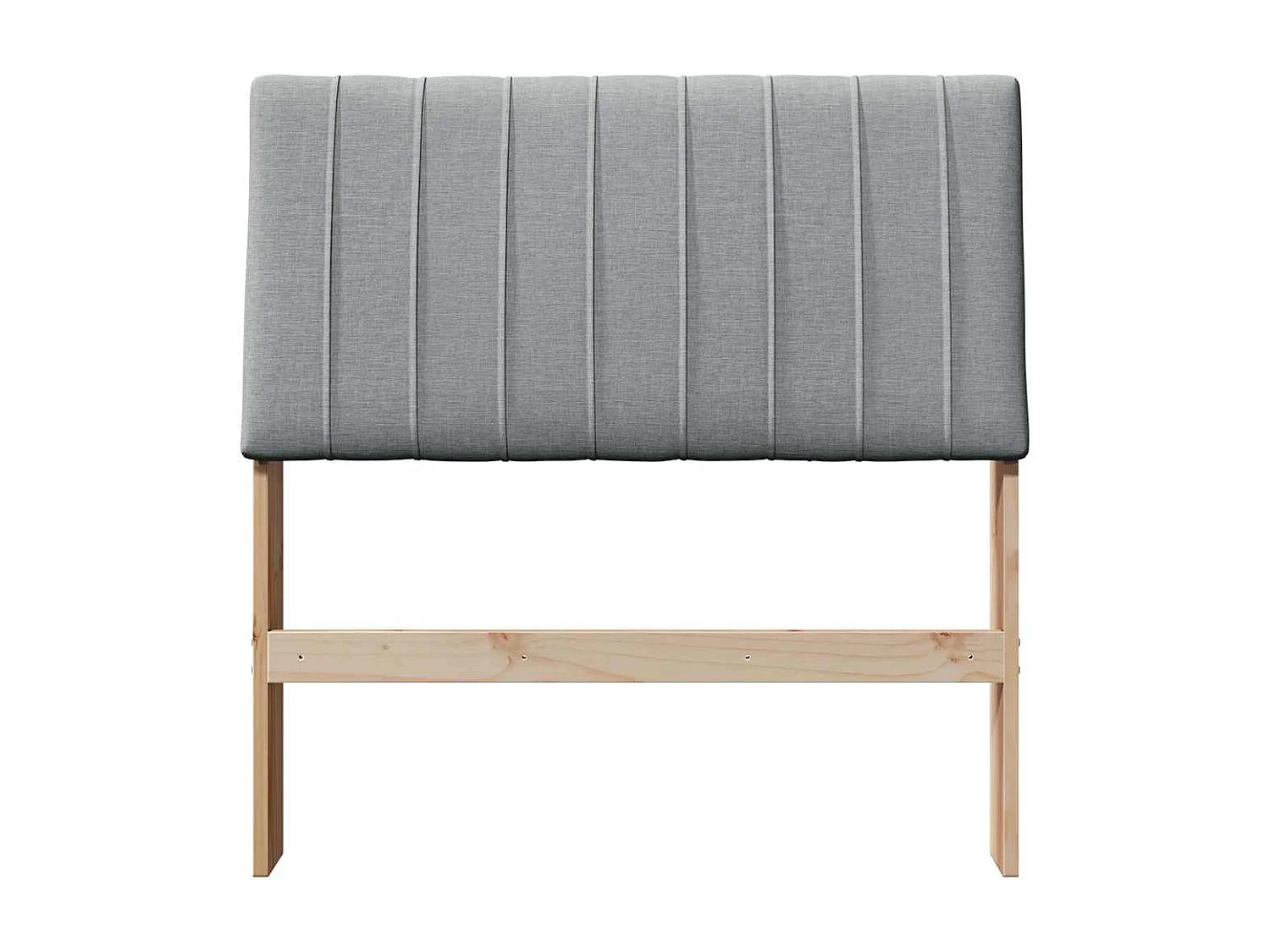 Cabeceira estofada Cinzento-claro 90 cm