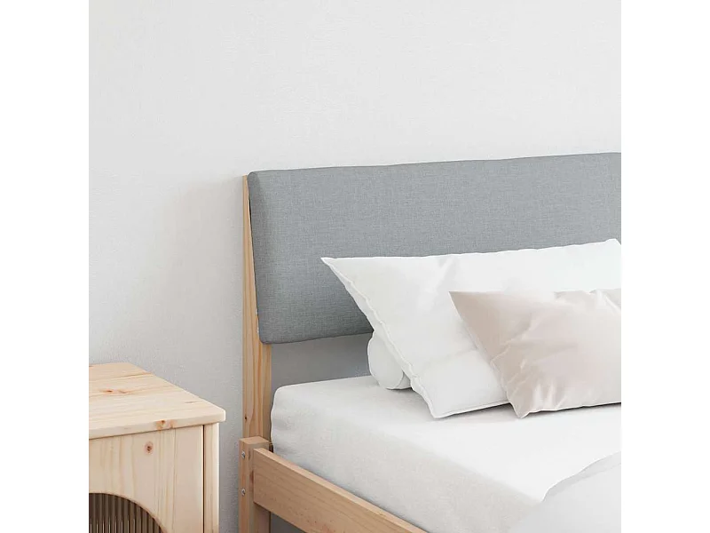 Cabeceira estofada Cinzento-claro 180 cm
