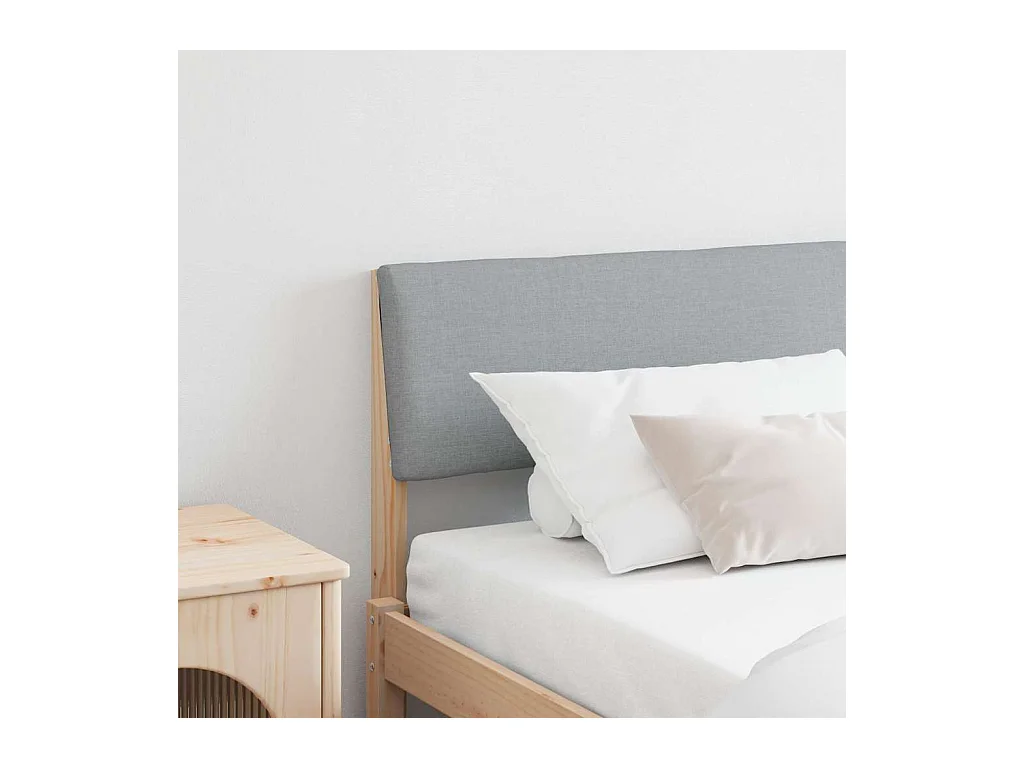 Cabeceira estofada Cinzento-claro 180 cm