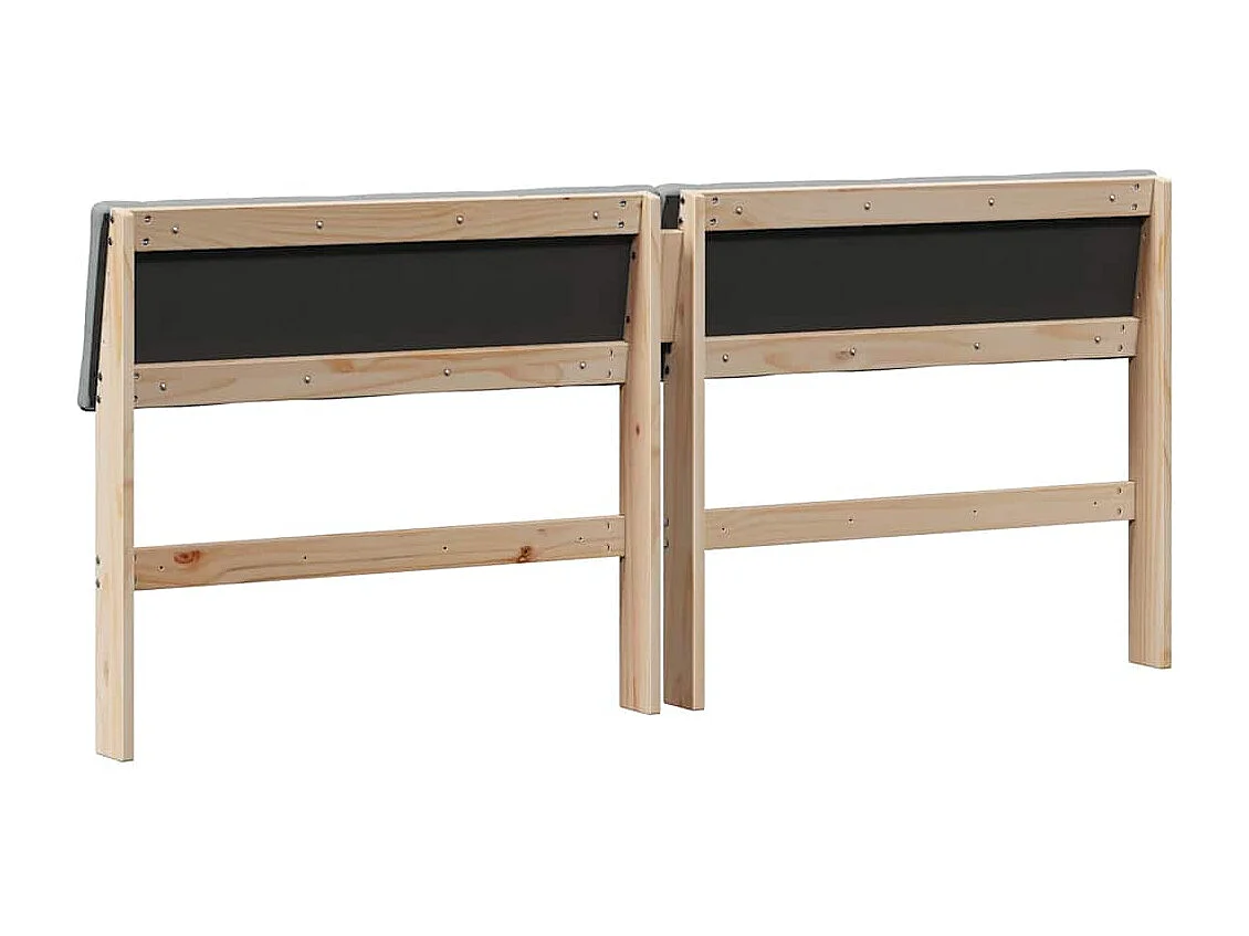 Tête de lit capitonnée Gris clair 180 cm Pin massif