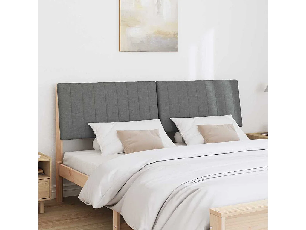 Cabeceira estofada Cinza Escuro 180 cm