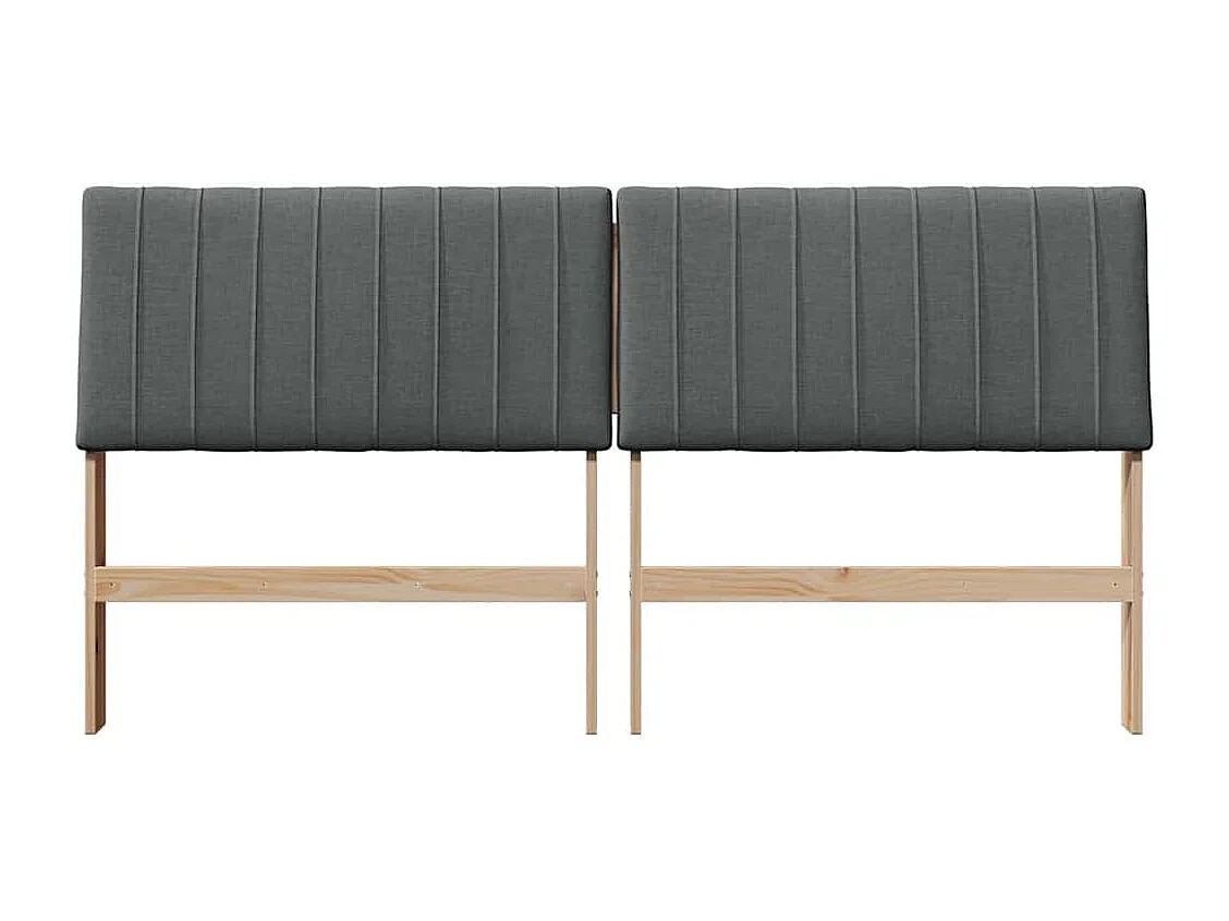 Cabeceira estofada Cinza Escuro 180 cm