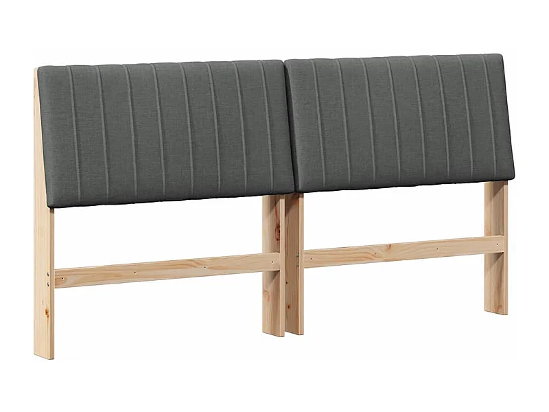 Cabeceira estofada Cinza Escuro 180 cm