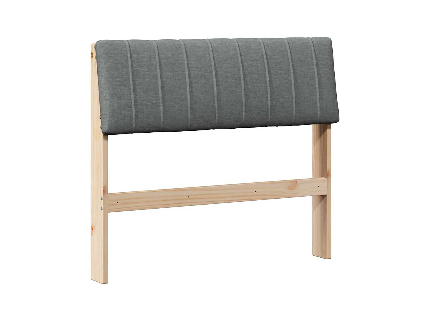 Cabeceira estofada Cinza Escuro 90 cm