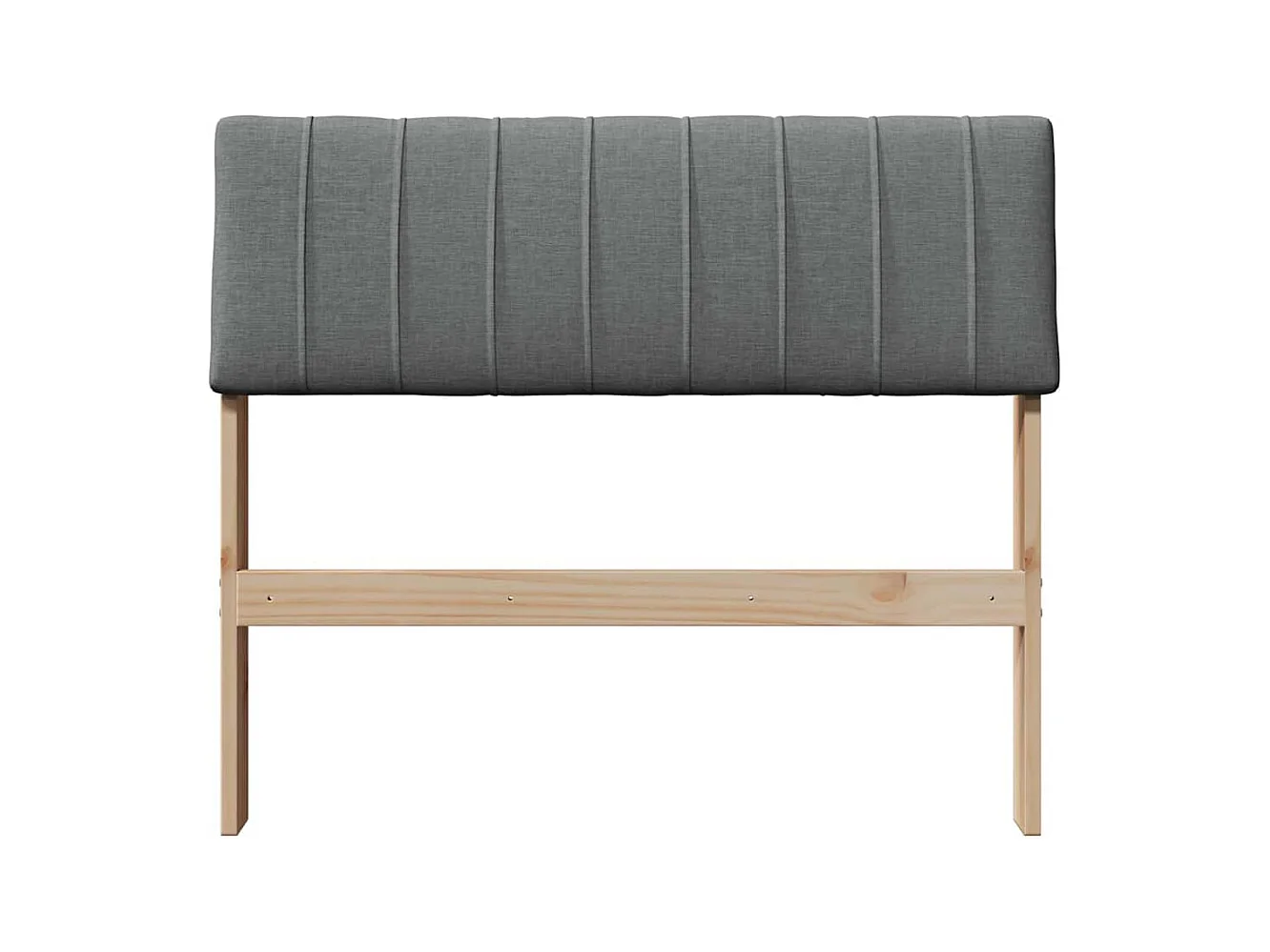 Cabeceira estofada Cinza Escuro 90 cm