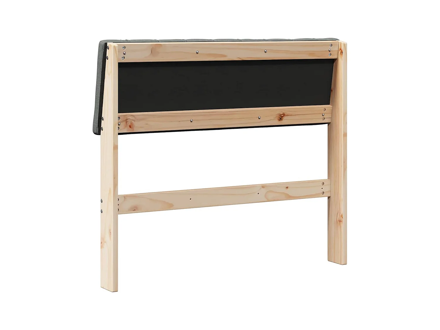 Cabeceira estofada Cinza Escuro 90 cm