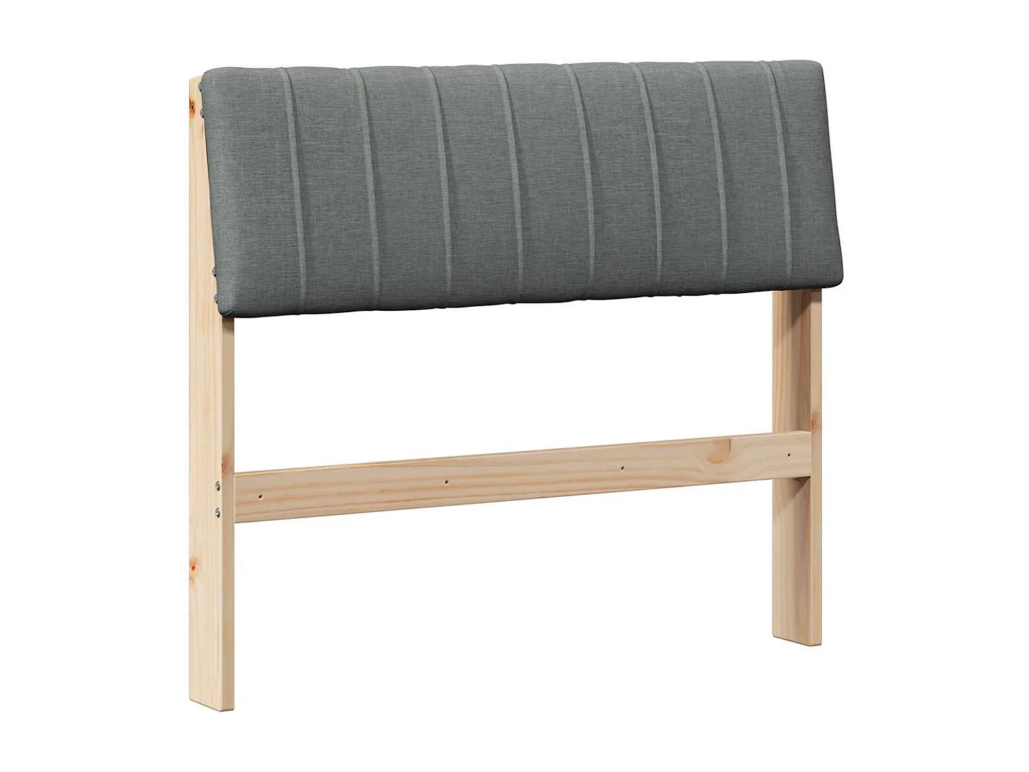 Cabeceira estofada Cinza Escuro 90 cm