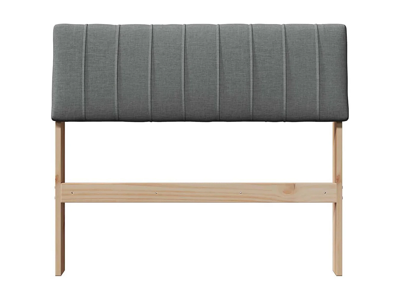 Cabeceira estofada Cinza Escuro 90 cm