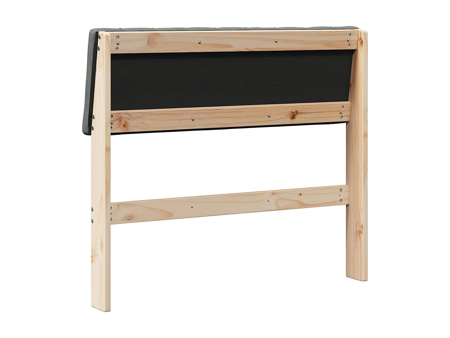 Cabeceira estofada Cinza Escuro 90 cm