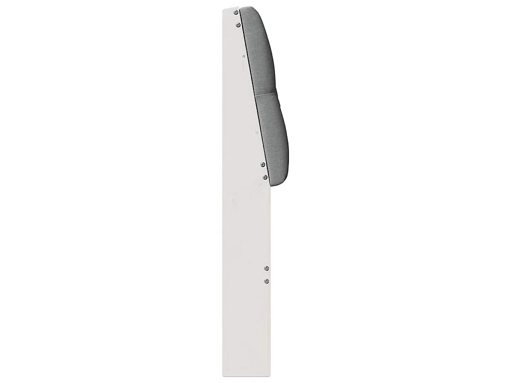 Tête de lit capitonnée Gris clair 120 cm Pin massif