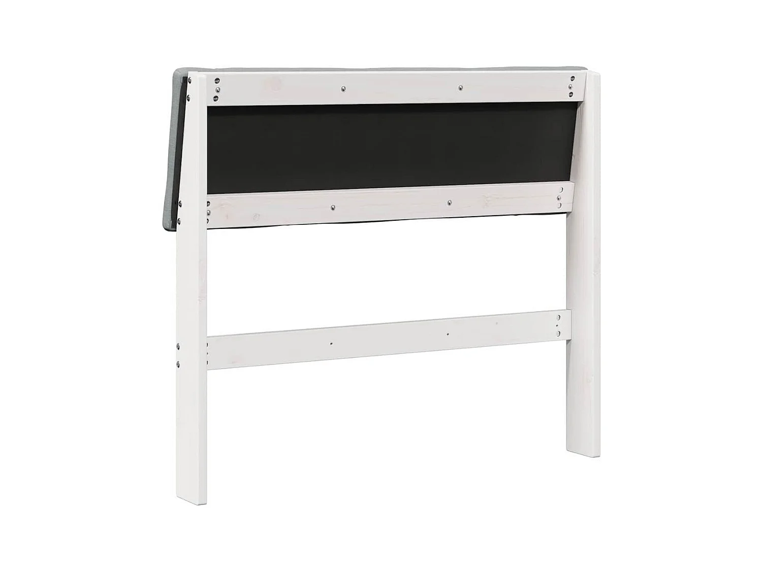 Tête de lit capitonnée Gris clair 100 cm Pin massif