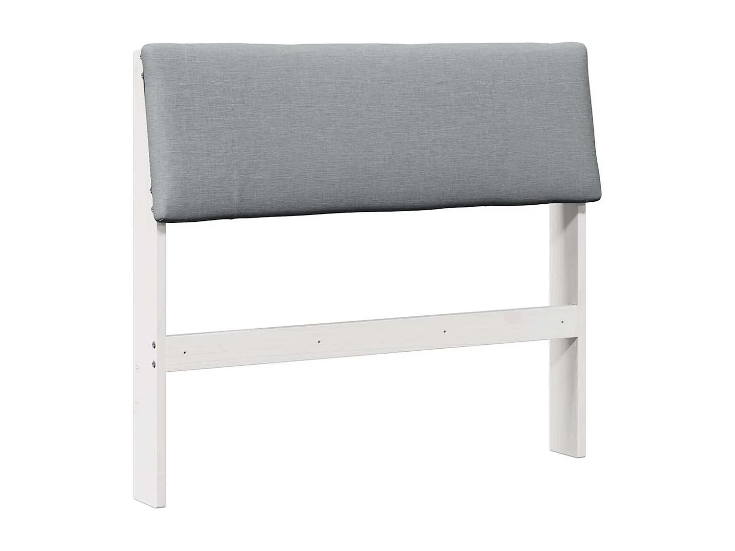 Tête de lit capitonnée Gris clair 100 cm Pin massif