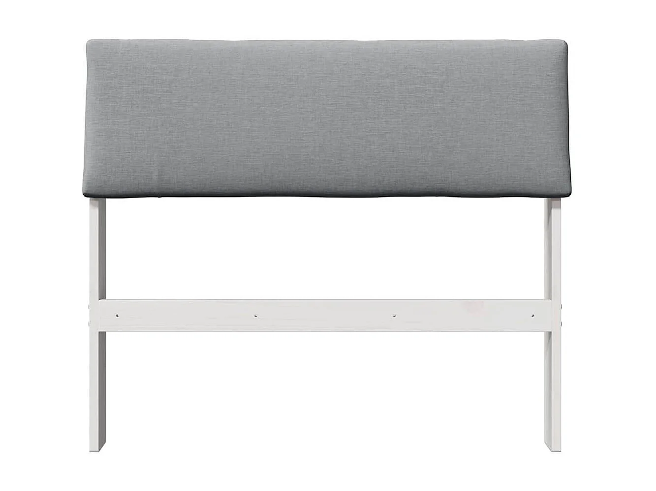 Tête de lit capitonnée Gris clair 100 cm Pin massif