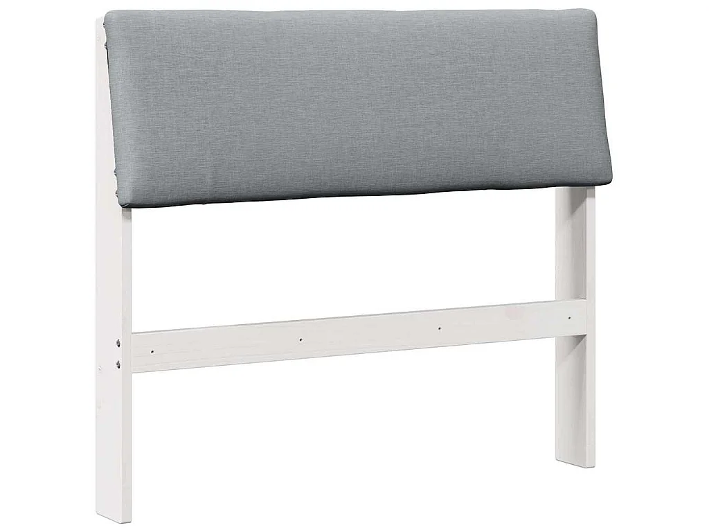 Cabecero tapizado Gris Claro 100 cm Madera de pino macizo