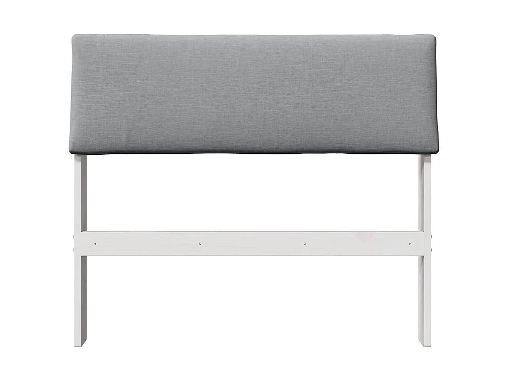 Cabecero tapizado Gris Claro 100 cm Madera de pino macizo