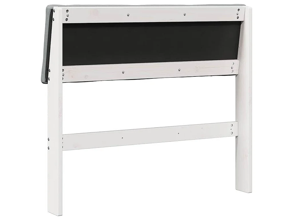 Cabecero tapizado Gris Claro 100 cm Madera de pino macizo