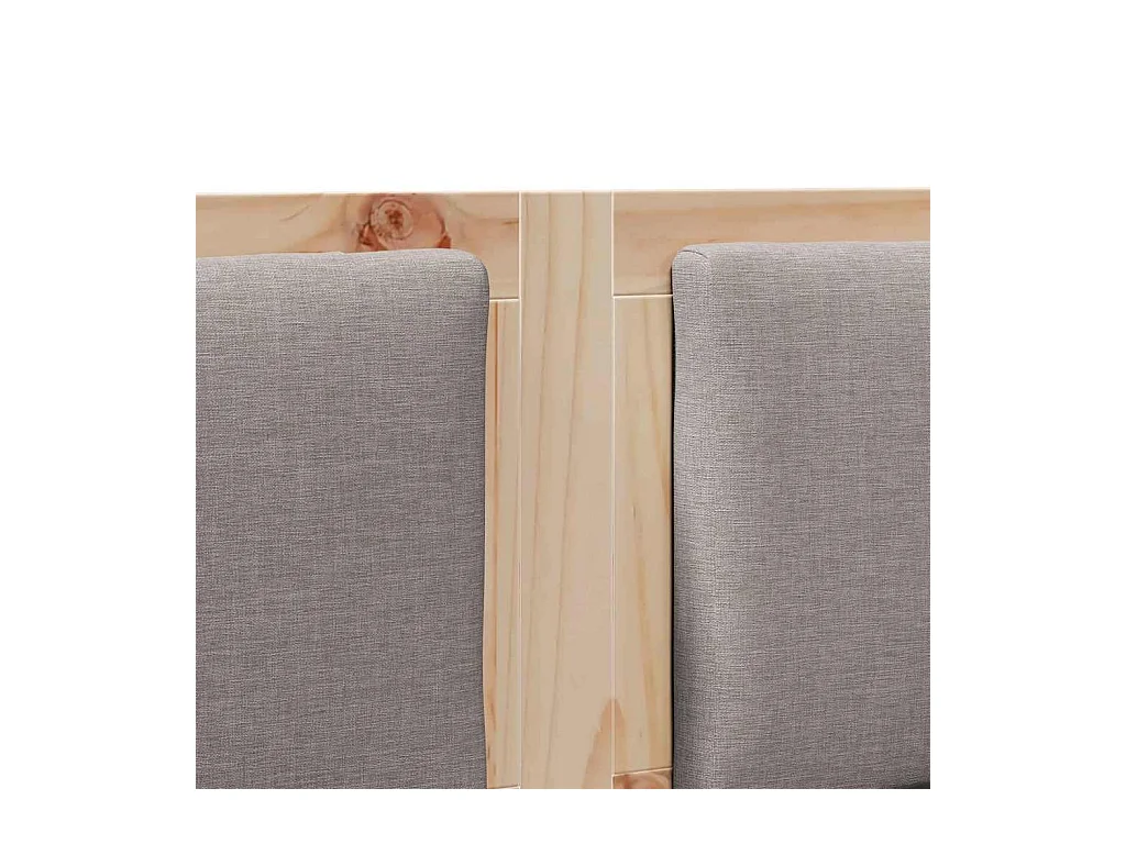 Cabeceira Outros Castanho 135 cm Madeira de pinho maciça