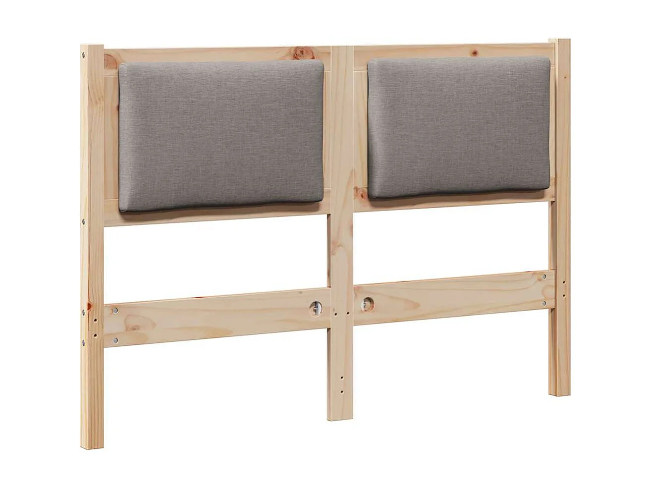 Cabecero Otro Marrón 135 cm Madera maciza de pino