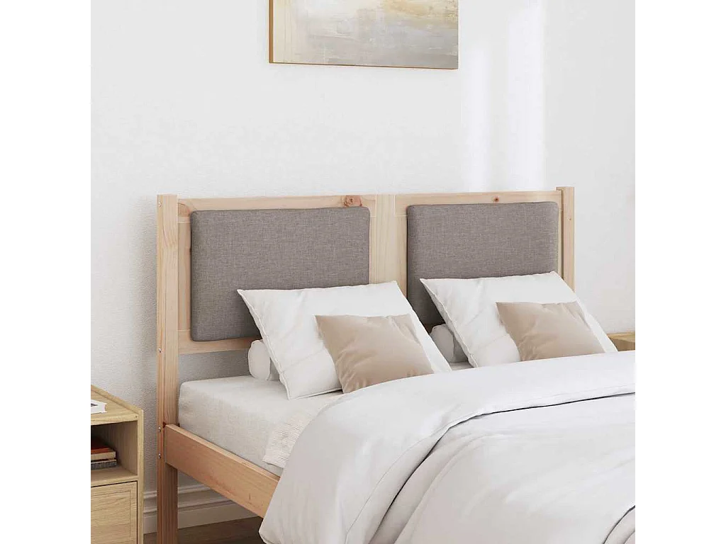 Cabecero Otro Marrón 135 cm Madera maciza de pino