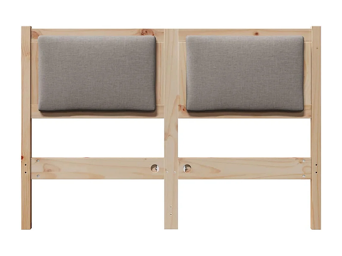 Cabecero Otro Marrón 135 cm Madera maciza de pino