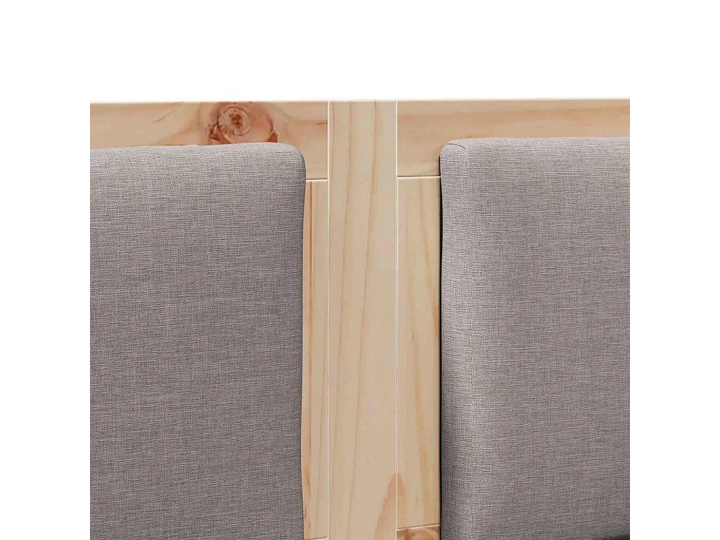 Cabecero Otro Marrón 135 cm Madera maciza de pino