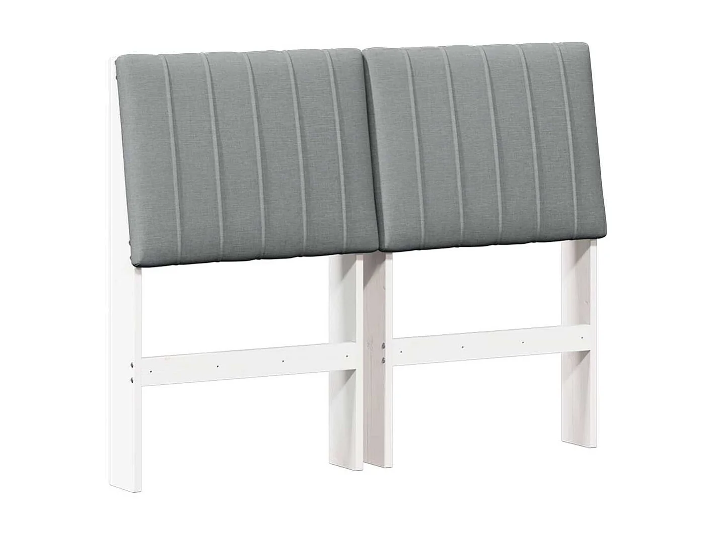 Cabeceira estofada Cinzento-claro 120 cm