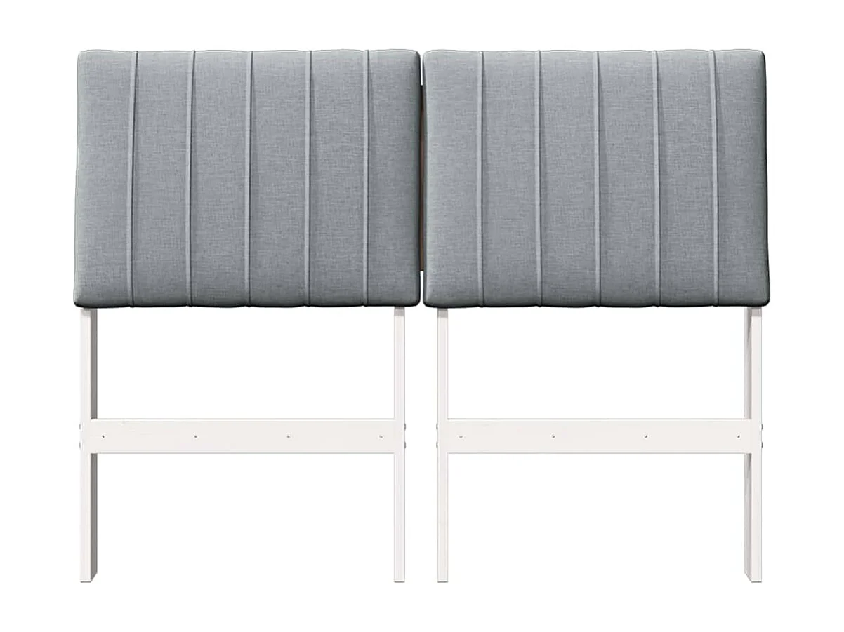 Cabeceira estofada Cinzento-claro 120 cm