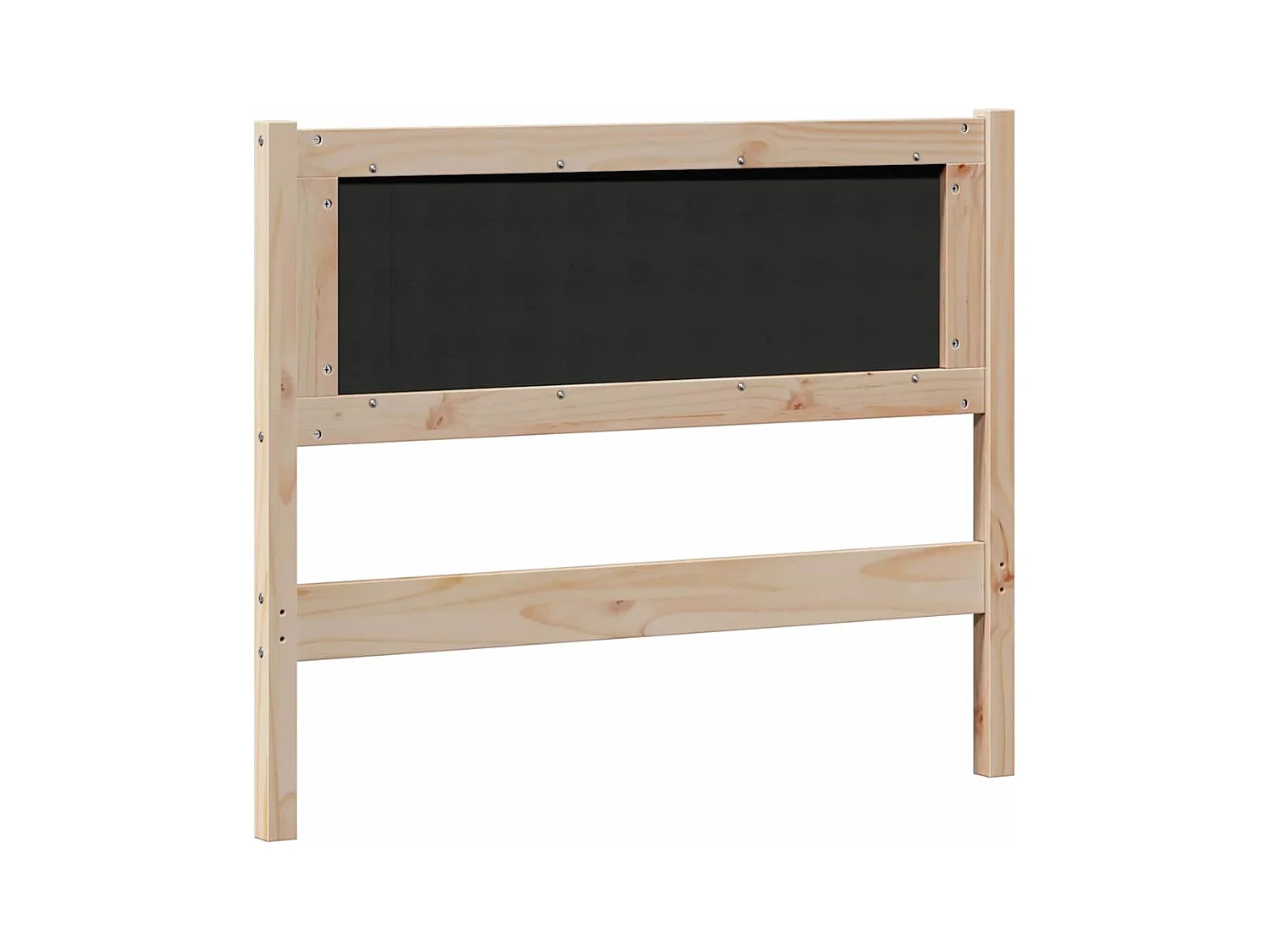 Cabecero Otro Marrón y negro 100 cm Madera maciza de pino