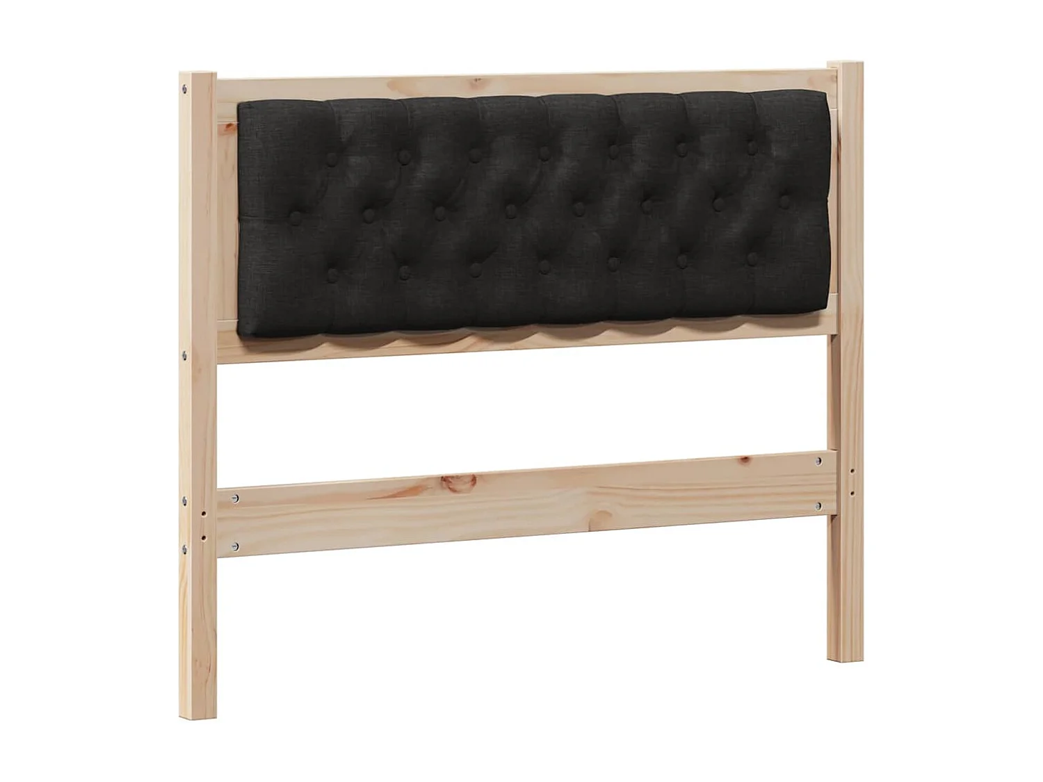 Hoofdbord Anders Bruin en zwart 100 cm Massief grenenhout