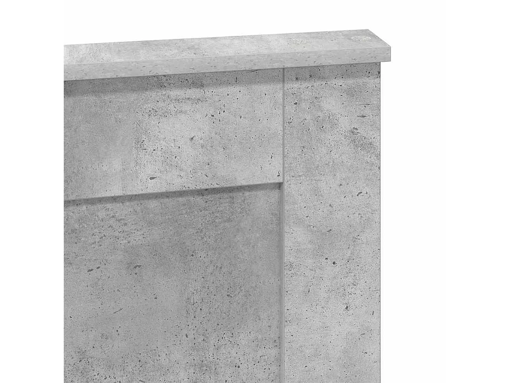 Tête de lit Gris béton 120 cm Bois d'ingénierie