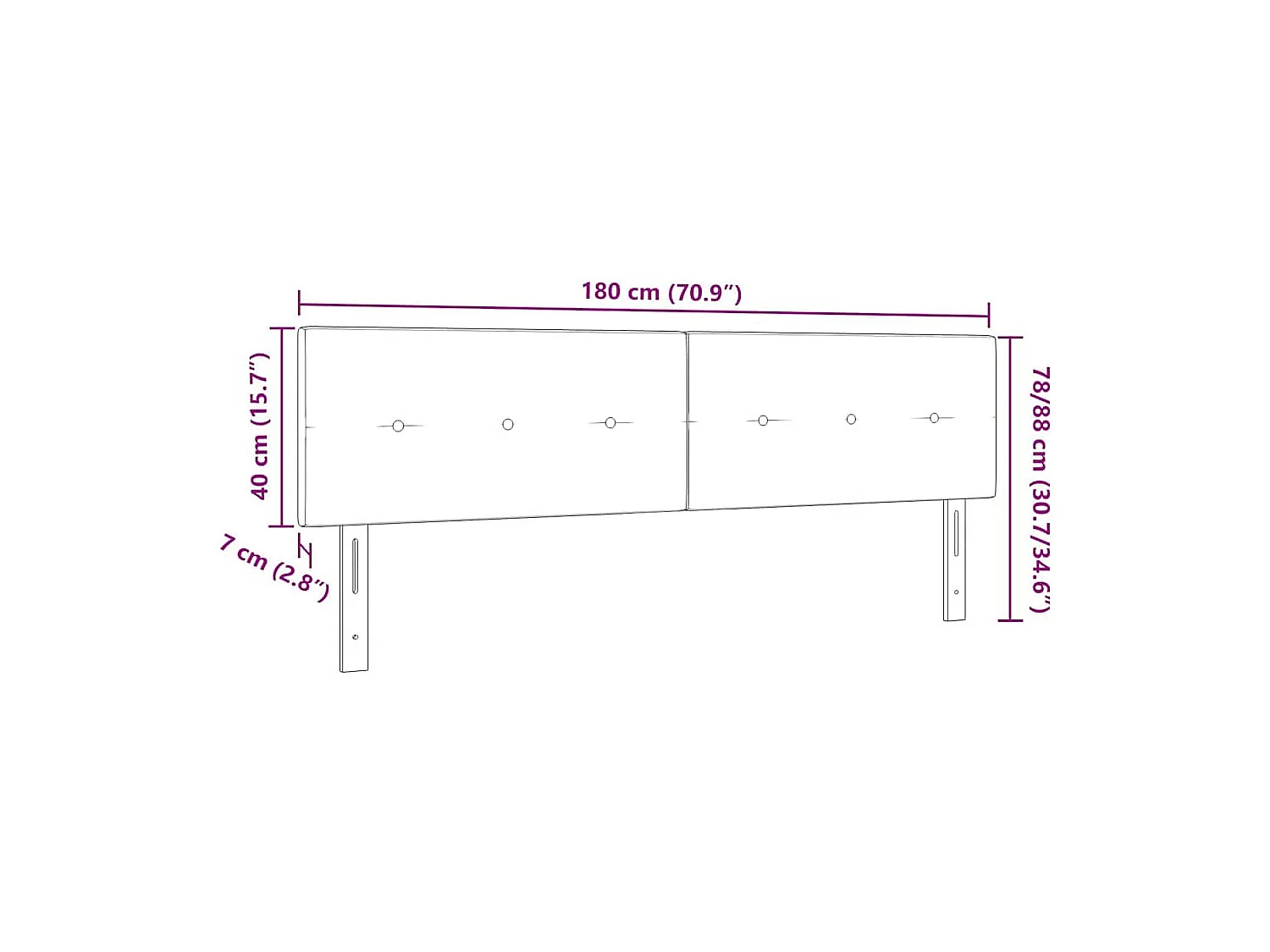 Tête de Lit LED avec des lumières à LED Gris clair 180 cm tissu