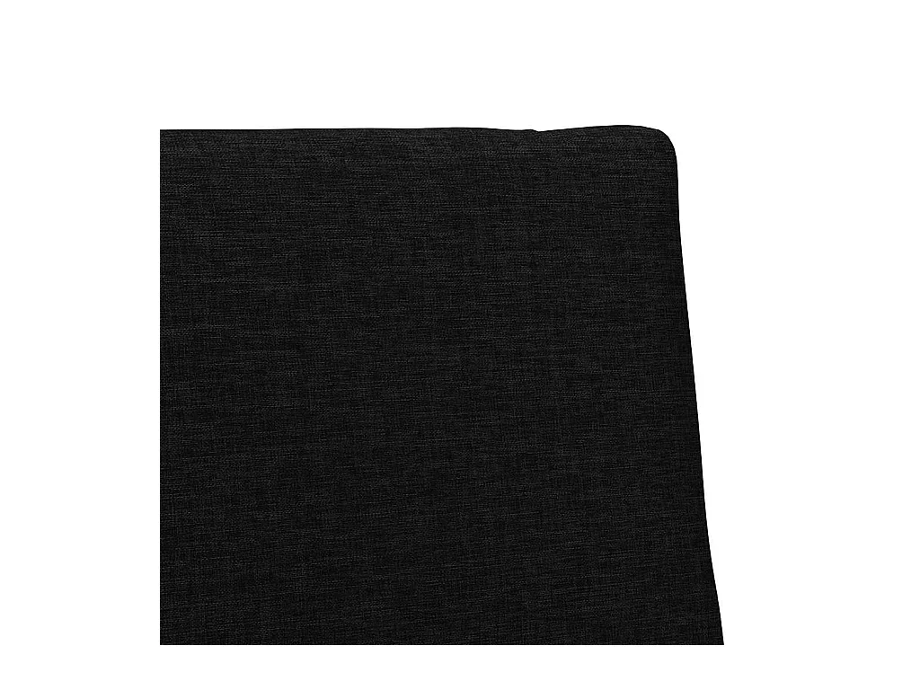 Tête de lit capitonnée Noir 75 cm Pin massif