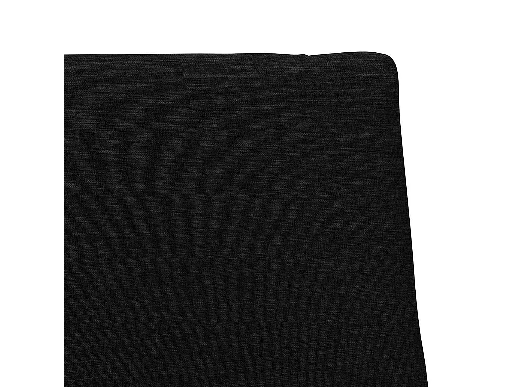 Tête de lit capitonnée Noir 75 cm Pin massif