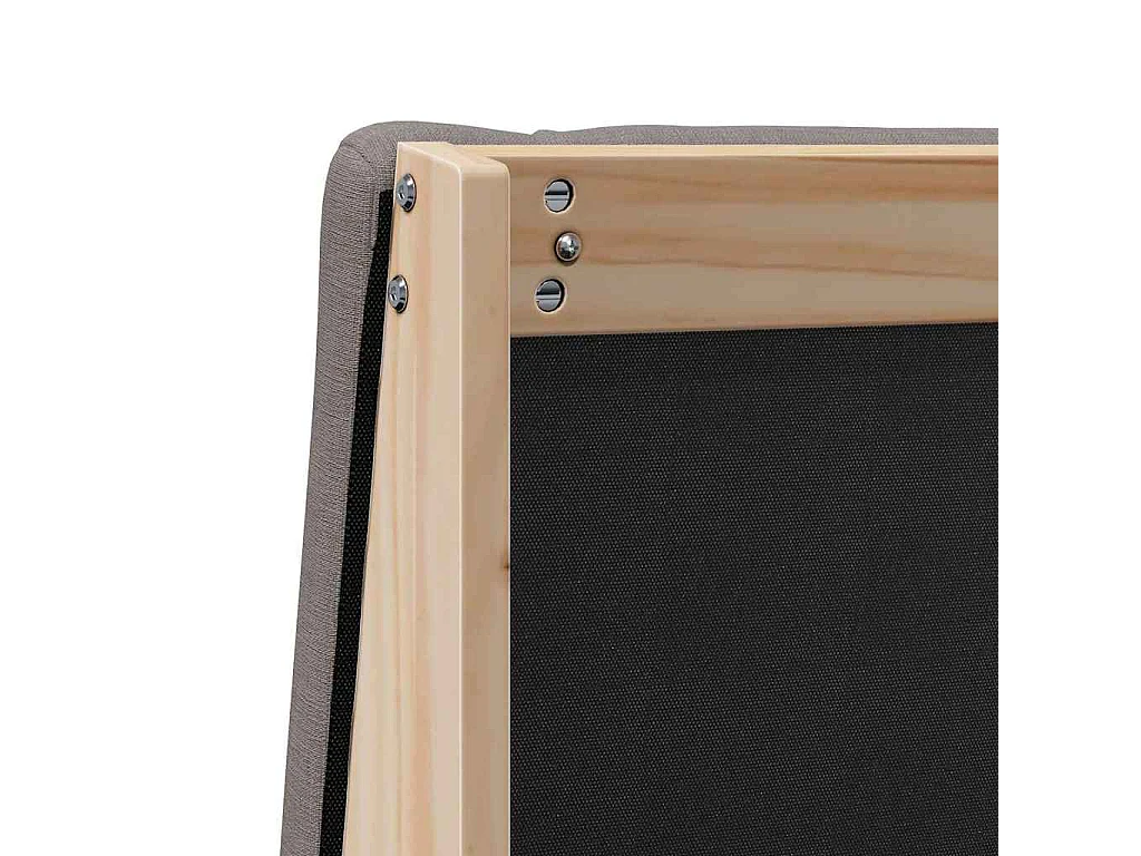 Cabeceira estofada Cinzento-acastanhado 135 cm