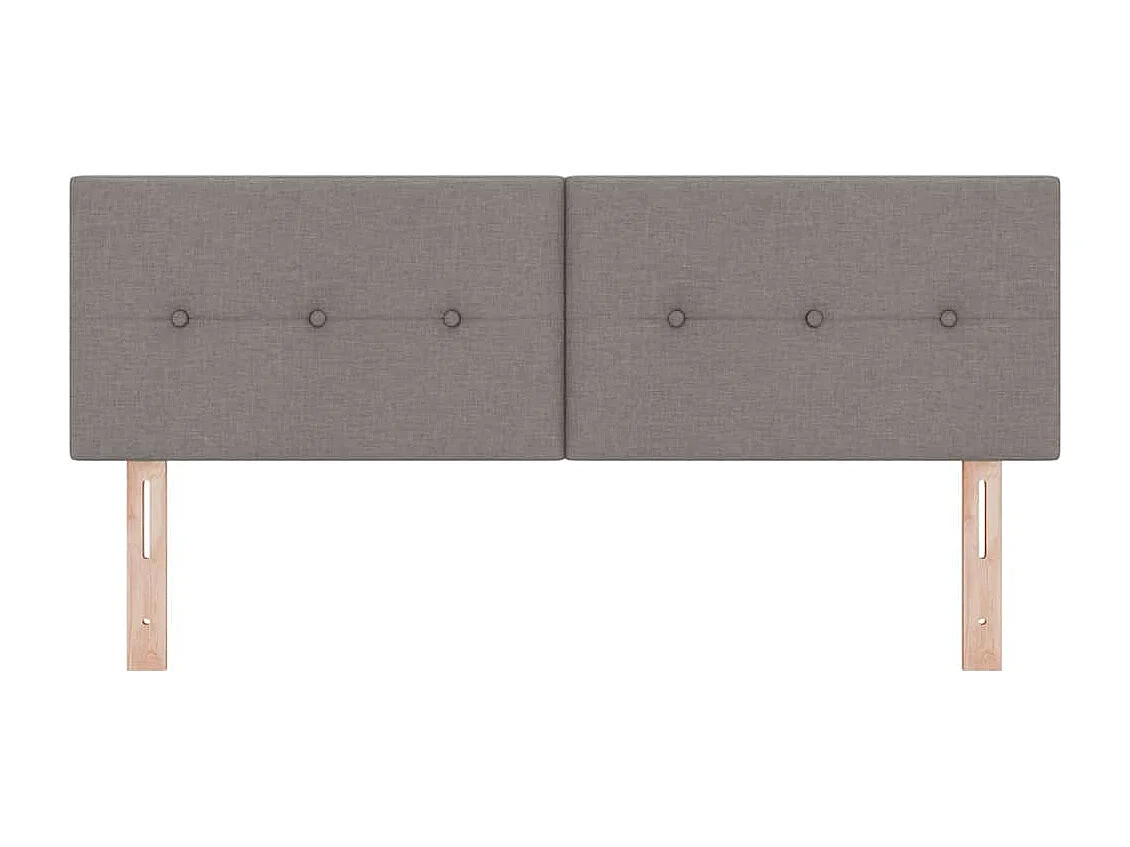 Tête de Lit LED avec des lumières à LED Taupe 160 cm tissu