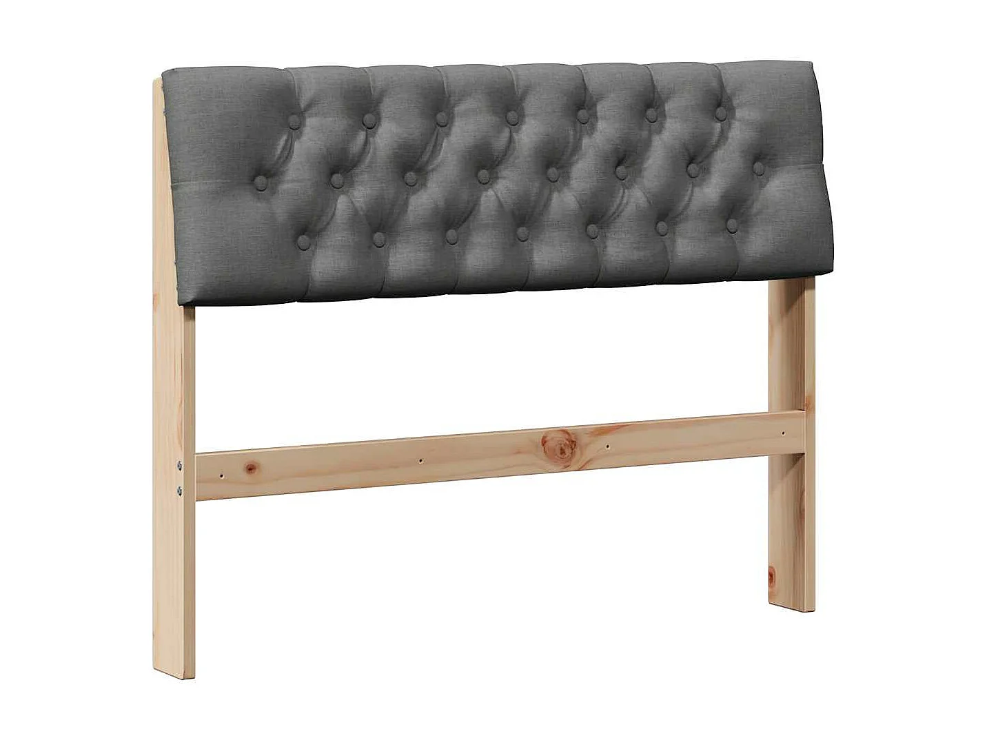 Cabeceira estofada Cinza Escuro 100 cm