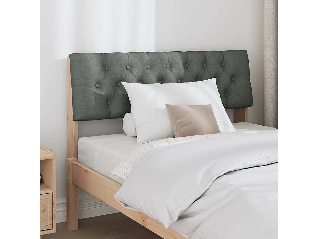 Cabeceira estofada Cinza Escuro 100 cm