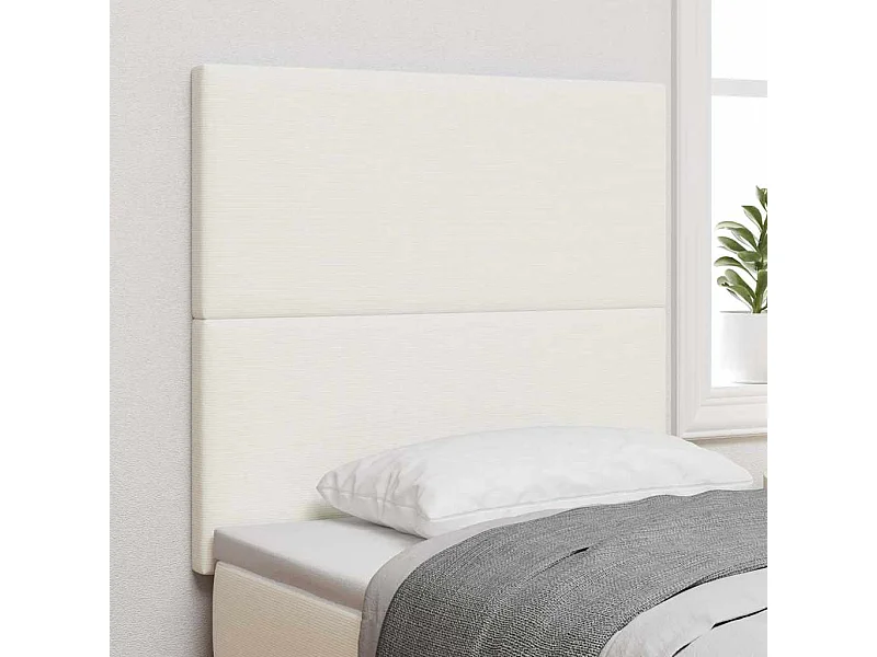 Cabecero con cabecera Manual Crema 90 cm Tela de Rayas