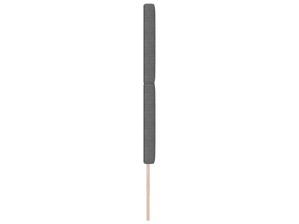 Cabecero LED con luces de tiras LED Gris claro 144 cm tela