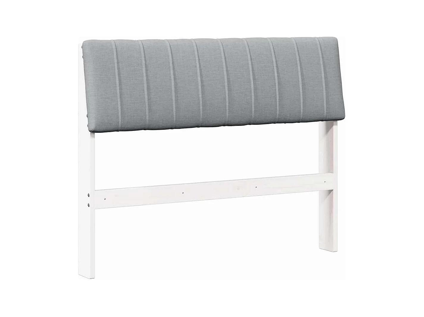 Cabecero tapizado Gris Claro 100 cm Madera de pino macizo