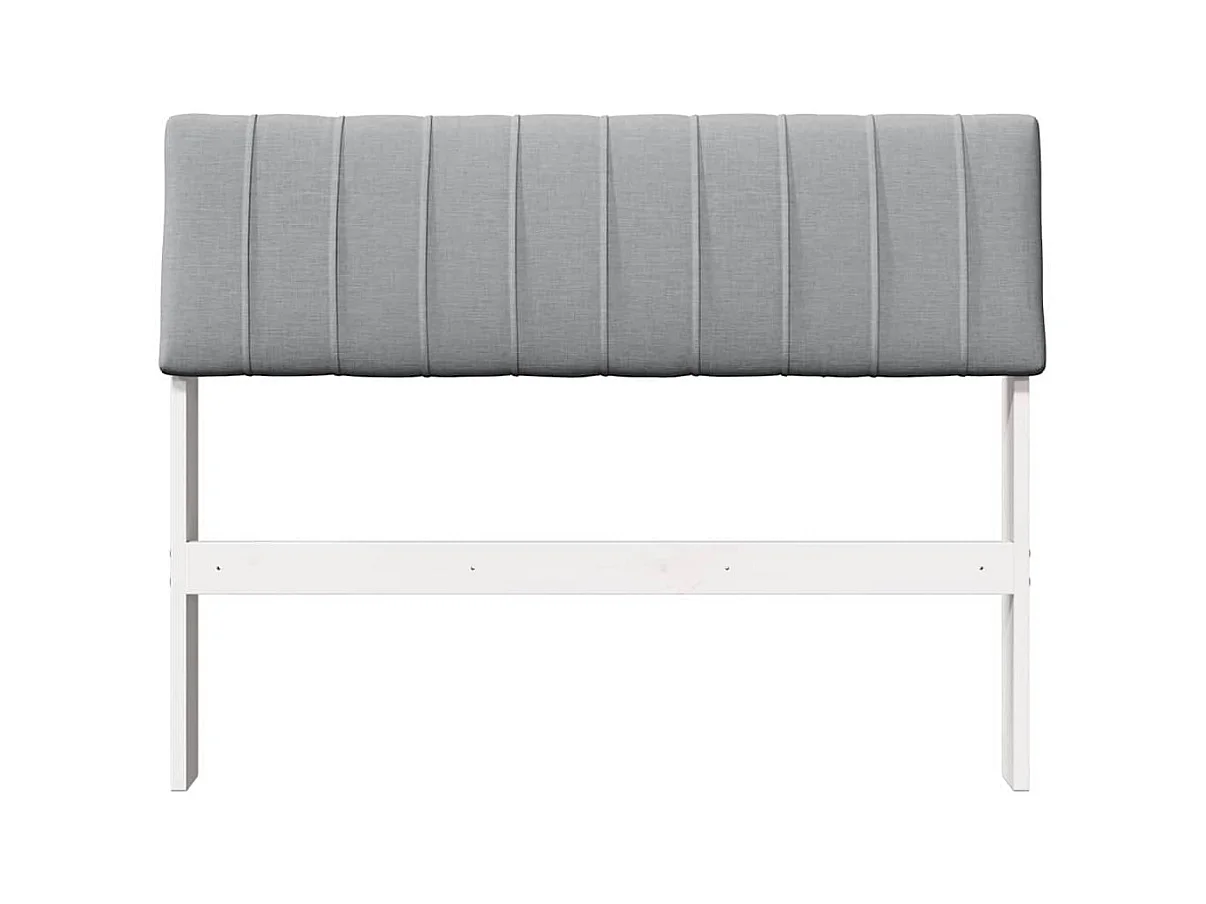 Cabecero tapizado Gris Claro 100 cm Madera de pino macizo