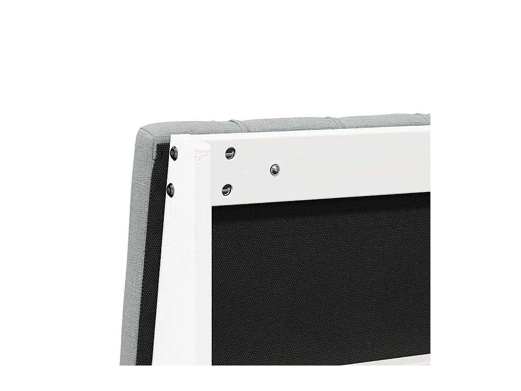 Cabecero tapizado Gris Claro 100 cm Madera de pino macizo